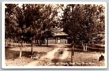 Deer River Minnesota~Log Cabin At Shady Rest Resort~1940s RPPC picture