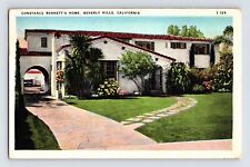 Postcard California Beverly Hills CA Constance Bennet House Residence 1936 picture