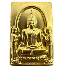 Phra Buddha Tri Rattananayok (Luang Pho To) 685 years old, gold plated material. picture