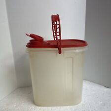 Vintage Tupperware Beverage Pitcher Red Handle Lid 587-7, 588-8, 510-25, 595-14 picture