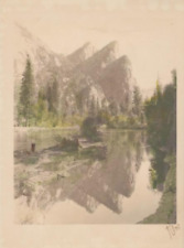1905 YOSEMITE - HARRY CASSIE BEST - HAND COLORED, SIGNED photo. Cathedral Rocks picture