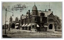 Postcard-X-Public Library, Bloomington, Ill.-Undivided Back-Posted 1910 picture