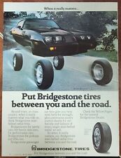 1979 Pontiac Trans Am Bridgestone Radial Tires Print Ad picture
