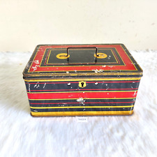 1930 Vintage Emblem Toffee Oriental Assorted Advertising Tin Box Trunk Old TN201 picture