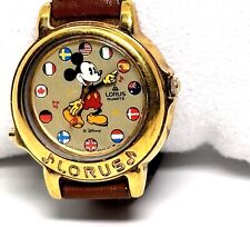 Vintage Disney Mickey Mouse Watch It’s A Small World By Lorus Needs Battery picture