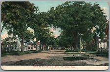 WESTFIELD MA COURT STREET FROM DAY AVE. ANTIQUE POSTCARD  picture