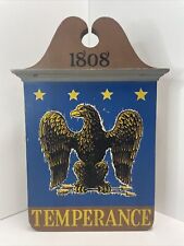 Yorkraft Wooden 1808 Tavern Sign - No. 7 Temperance Eagle - Vintage picture