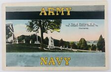 Vtg Arlington Virginia VA Arlington National Cemetery Army Navy Postcard 1928 picture