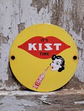 VINTAGE KIST SODA PORCELAIN SIGN OLD CARBONATED BEVERAGE ADVERTISING COLA POP picture