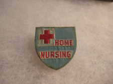 Vintage wood  Red Cross: Home Nursing Cloth Pin, WWII Era picture