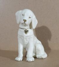 Lenox Porcelain Golden Retriever Puppy Dog Figurine 24K Gold 3.75
