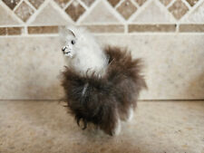 Peruvian Alpaca llama Figure real Fur 4 inch Hand made picture