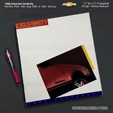 UNCIRCULATED 1986 Chevrolet Celebrity 20 pg Brochure 11