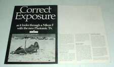 1968 Nikon Photomic TN Camera Ad - Correct Exposure picture