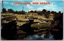 Vtg Santa Rosa New Mexico NM Blue Hole Lake View Postcard picture