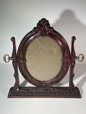 Vintage Victorian Style Ornate Oval Picture Frame Pedestal Pendulum Fits 5x7 picture