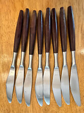 Set Of 8 Vintage Butter Knives HEARTHSIDE JAPAN  STAINLESS  MID CENTURY MCM Used picture