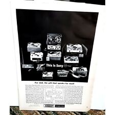 1963 Sony Superscope Tape Players Vintage Print Ad Original picture