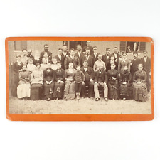 Boston Group Featuring Ghost Photo c1870 Card-Mounted Alden Brick Building A2405 picture