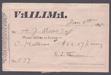 ROBERT LOUIS STEVENSON - PROMISSORY NOTE SIGNED 01/08/1892 picture