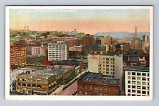 Seattle WA-Washington, Aerial From Washington Hotel, Advertise Vintage Postcard picture