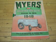 Vintage 1940 FE Myers Orchard Sprayer Sales Brochure Booklet Catalog Ashland OH picture