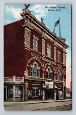 Berlin NH-New Hampshire, The Albert Theatre, Antique, Vintage c1916 Postcard picture