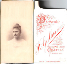 Gallas, Chartres, Marie Fontaine Vintage CDV Albumen Business Card - CDV, t picture