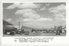 1940's Leevining, California - REAL PHOTO Main Street Mono County - Old Postcard picture