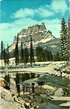 Picturesque View of Mt. Eisenhower, Banff National Park, Canada Postcard picture