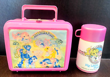 Vintage 1987 Hasbro My Little Pony Aladdin Plastic Lunch Box and Thermos 80s picture