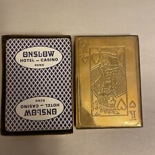 Onslow Hotel Casino Reno Nevada Single Swap Wide Playing Card Jack Clubs picture
