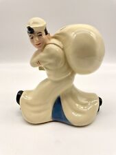 Vintage McCoy The Seaman's Bank Sailor WWII 1940s Coin Bank Military MCM Kitsch picture