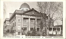 First Christian Church Somerset PA lithographed by Spalding Publishers picture