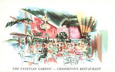 Postcard FL Fort Lauderdale Creightons Restaurant Interior 1960 Vintage PC G3748 picture