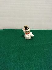 Vtg 40s 50s Japan Christmas Ornaments Porcelain Snowman  picture