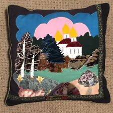Vintage Russian Moscow MOCKBA 850 Anniversary 1997 Patchwork zippered Pillow picture