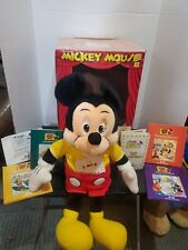 RARE MICKEY MOUSE Worlds Of Wonder DISNEY 1986 WORKS Talking Cassette WOW w/ Box picture