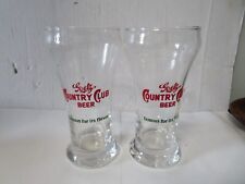 2 Vintage Goetz Country Club Beer Sham Glasses 5 1/2” picture