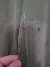 WWII, 3rd pattern WAR WORN HBT pants. Very cool repairs 34x33 picture