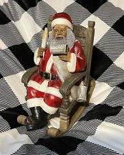 New African American Black Santa Clause In Rocking Chair picture