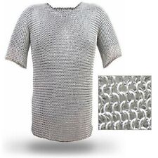 9 MM Chainmail Medieval Aluminium Shirt Butted Chain Mail Armor for Role Play picture