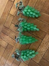 vintage Chinese Jade grapes - four picture