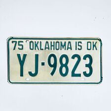 1975 United States Oklahoma Oklahoma County Passenger License Plate YJ-9823 picture