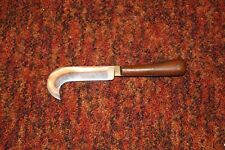 ANTIQUE WOOD HANDLE HOOK KNIFE MARKED JOSEPH RODGERS SHEFIELD ENGLAND  picture