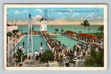 Miami FL-Florida, Miami Beach Casino Swimming Pool., Vintage Postcard picture
