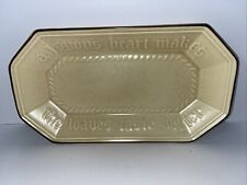 Vintage 1970s Pfaltzgraff Stoneware Dinnerware Rectangle Bread Tray/Loaf Plate picture