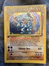 Pokemon Base 1st Edition Machamp Holo 1999 8/102 New Sealed in Plastic picture