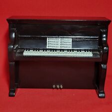 Vintage Black Upright Piano Music Box Plays A Time For Us picture