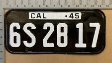 1945 California license plate 6S 2817 YOM DMV PATINA + clearcoat 16230 picture